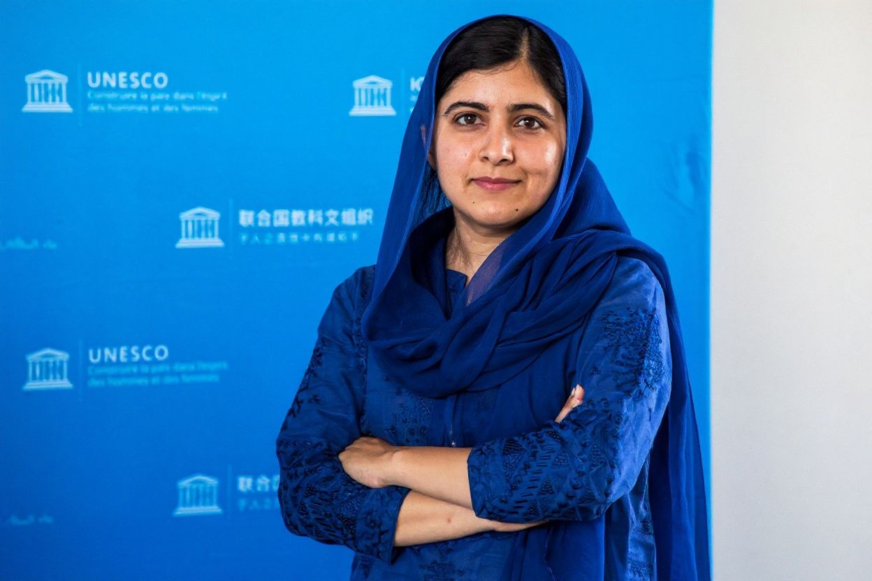Nobel Peace Prize laureate Malala Yousafzai graduated from the University of Oxford in 2020, and continues to fiercely advocate for women’s education worldwide. Source: Christophe Petit Tesson/POOL/