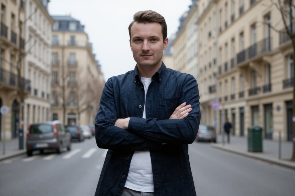 French data scientist and creator of the Covid Tracker site Guillaume Rozier poses during a photo session in Paris on February 10, 2021. (Photo by JOEL SAGET / )