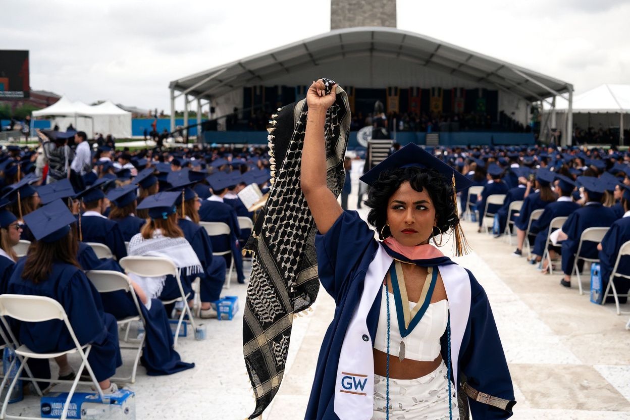 Student protests across university campuses have continued with walkouts occurring during graduation ceremonies as part of a coordinated effort to demand that institutions of higher education divest from companies and endowments with ties to Israel, amid Israel’s continued siege of Gaza. Source: