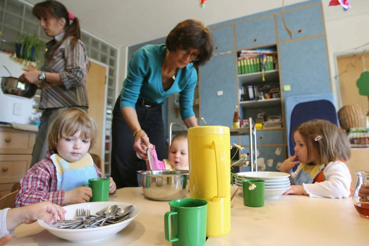 It’s important that children learn even the most basic things like eating and drinking properly, especially when working parents are unavailable to provide constant surveillance and guidance. Source: