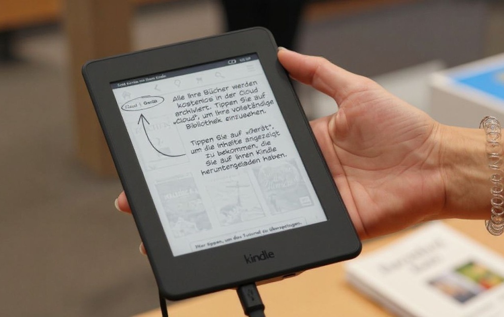 A reading tablet is pictured at the Frankfurt bookfair in Frankfurt/Main, Germany, on October 19, 2016. (Photo by DANIEL ROLAND / )
