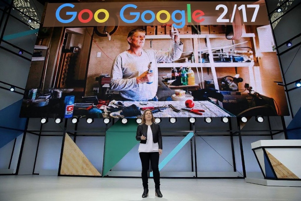 MOUNTAIN VIEW, CA – MAY 17: YouTube CEO Susan Wojcicki speaks during the opening keynote address at the Google I/O 2017 Conference at Shoreline Amphitheater on May 17, 2017 in Mountain View, California. Google CEO Sundar Pichai delivered the opening keynote address to kick off the three-day Google I/O 2017 Conference.   Justin Sullivan/Getty Images/ (Photo by JUSTIN SULLIVAN / GETTY IMAGES NORTH AMERICA / Getty Images via )