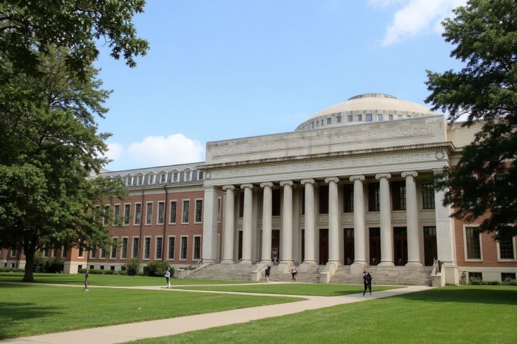 CAMBRIDGE, MASSACHUSETTS – JULY 08: A view of the campus of Massachusetts Institute of Technology on July 08, 2020 in Cambridge, Massachusetts. Harvard and MIT have sued the Trump administration for its decision to strip international college students of their visas if all of their courses are held online.   Maddie Meyer/Getty Images/ (Photo by Maddie Meyer / GETTY IMAGES NORTH AMERICA / )