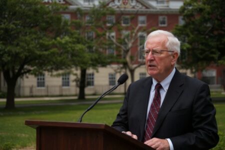 Ease international student return, Harvard president tells White House