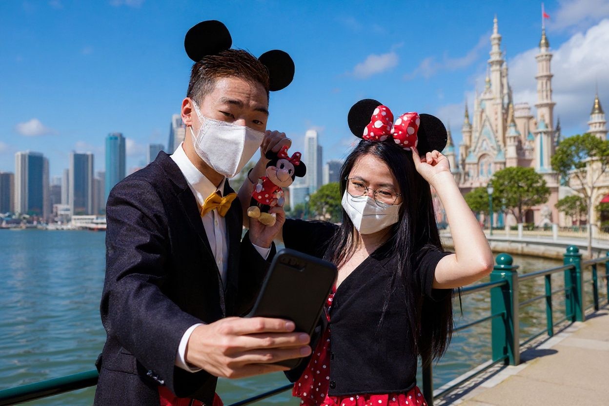 There are only six Disneyland parks in the world. One of them is located in Penny’s Bay, Hong Kong. Source: Anthony Wallace/