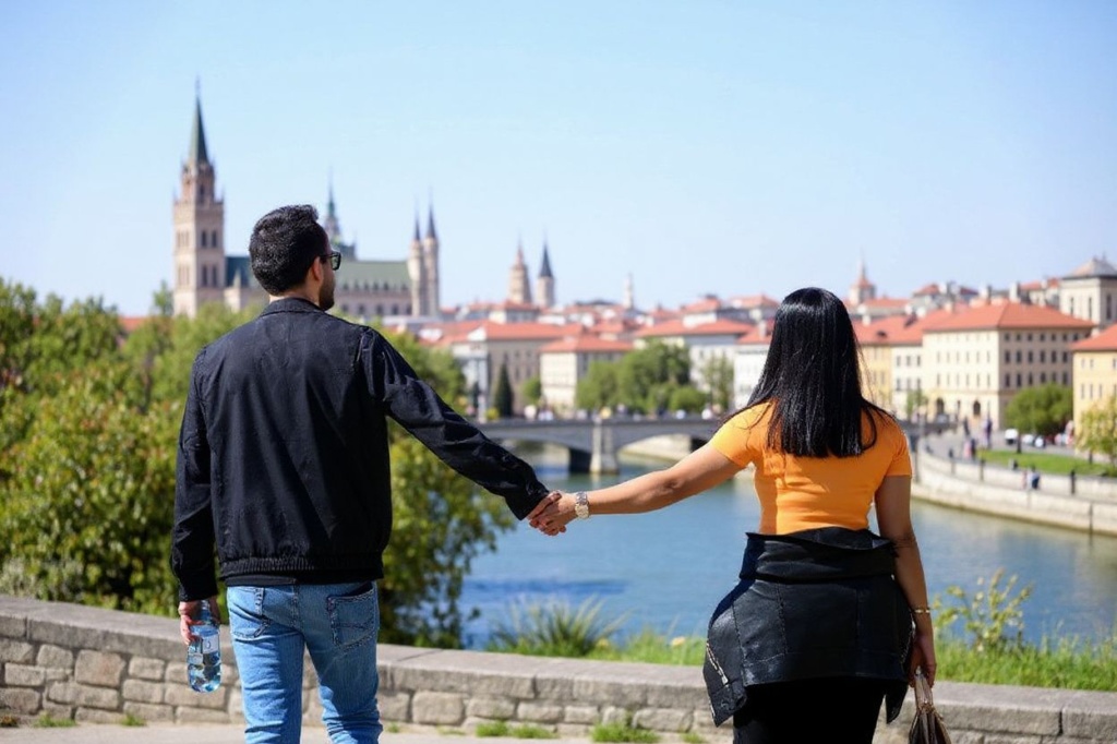 Japan’s not the only country in the world with dazzling sights — this picture was taken near Buda’s Castle Hill in Budapest, Hungary. Source: