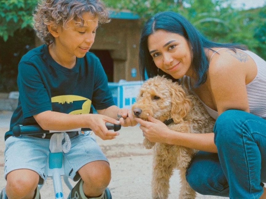 A longtime lover of animals, pet-sitting is a career that uplifts Erisha Menon’s soul. Source: