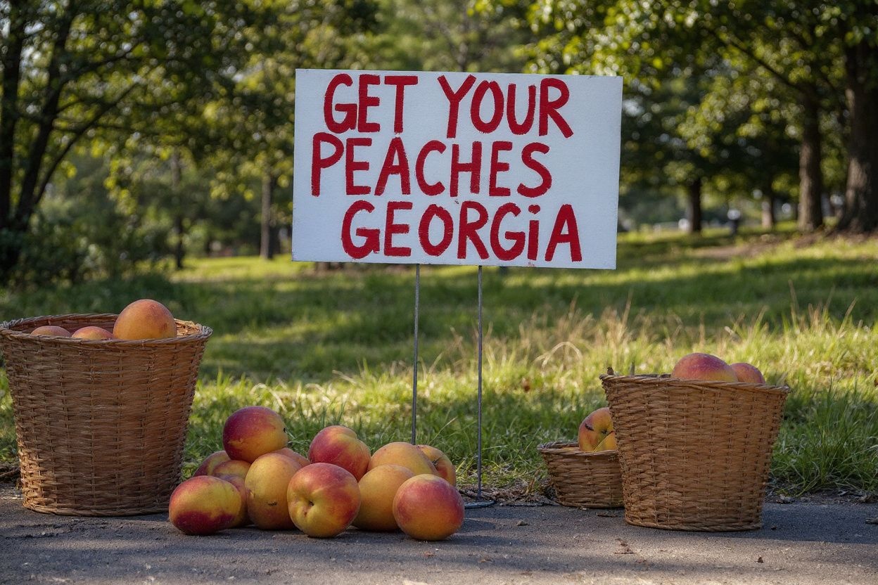 Get your peaches and one of the cheap MBA programmes in the US in Georgia. Source: