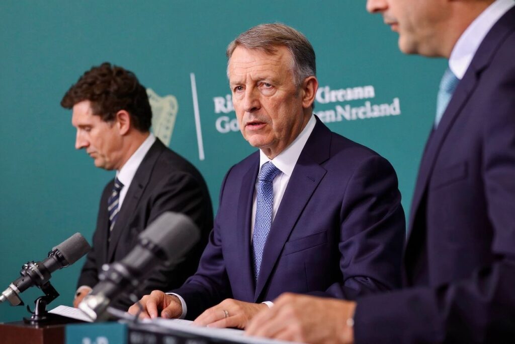 With new restrictions on the way, Prime Minister Michael Martin puts strict new rules in place so Ireland can surpass this surge. Source: Julien Behal/