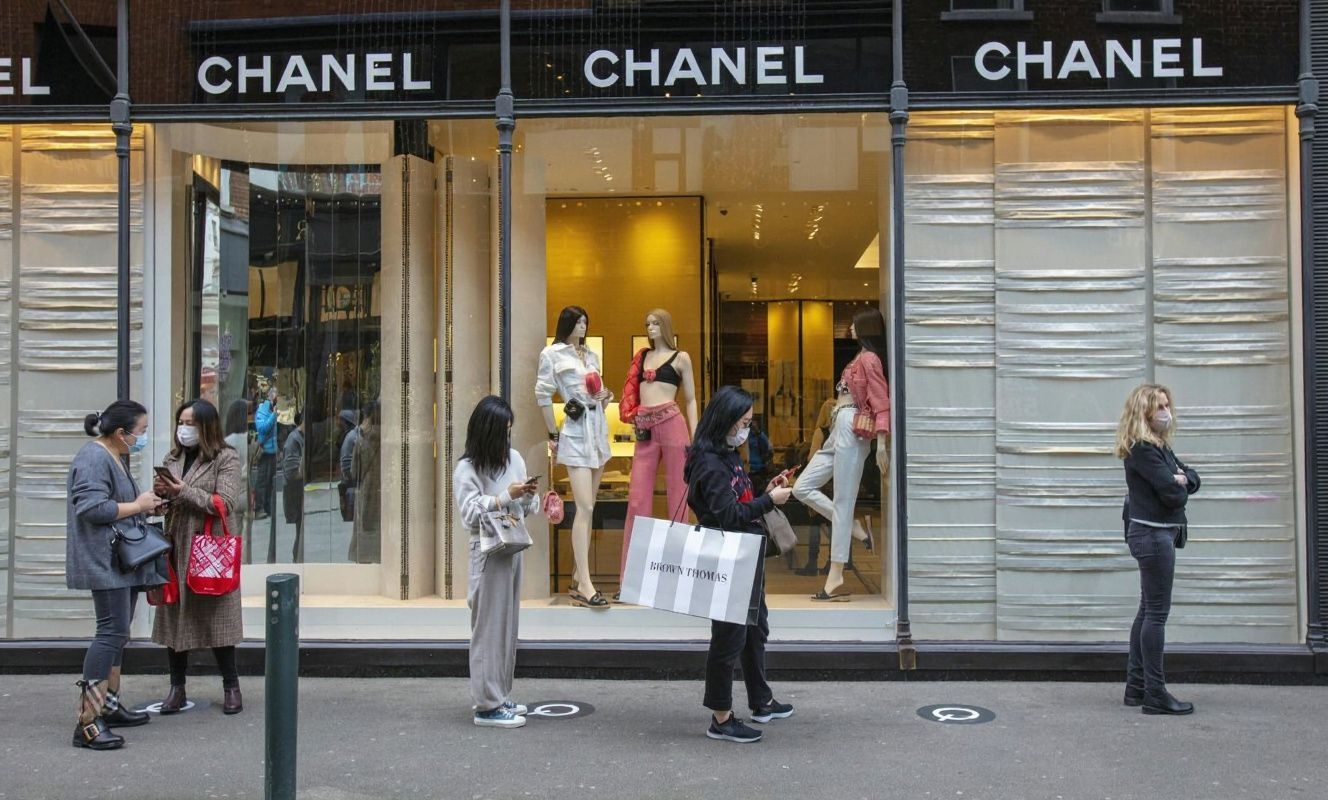 Working in retail helps with securing a job at a luxury company.