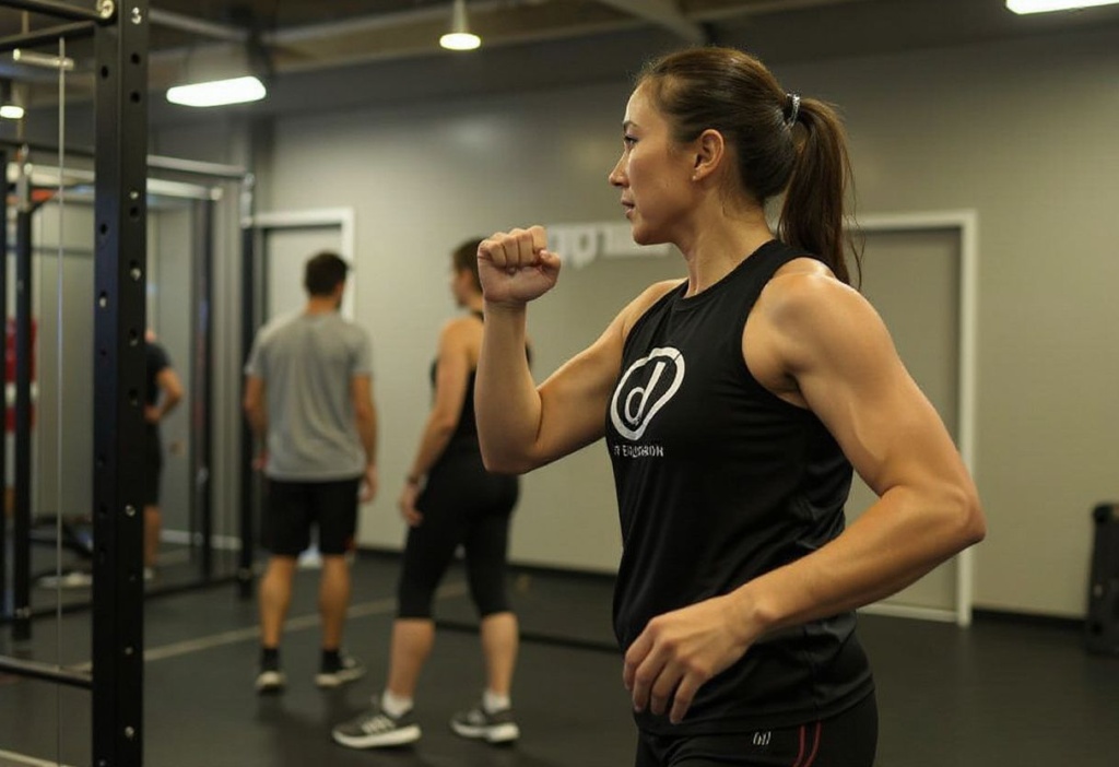 Founder of Fit Education Dundee Kim trains. 
Photo by Bradley Kanaris/ GETTY IMAGES NORTH AMERICA / Getty Images via )