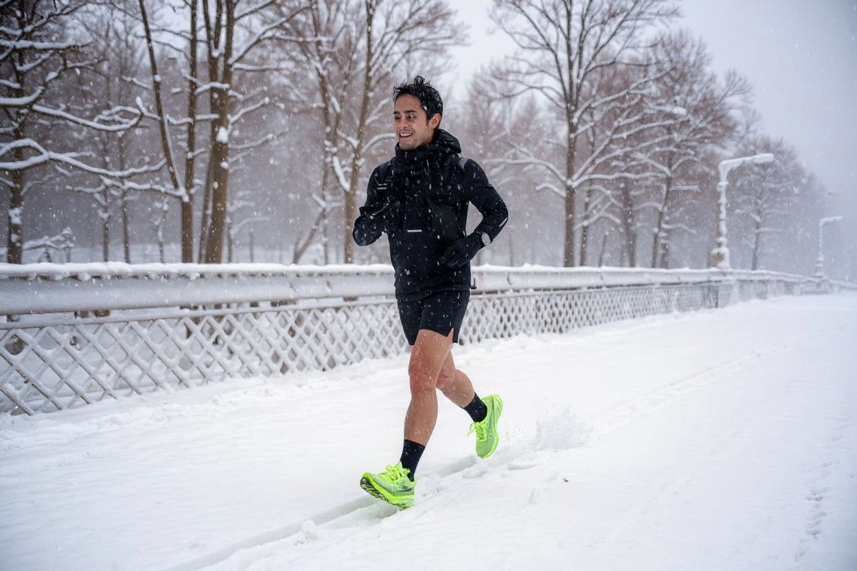Staying active during the cold winter months keeps your energy and spirits high. Bonus, it warms you up, too., shot on Canon EOS R5, 24-70mm f/2.8 lens, RAW photograph, unedited, candid moment, natural lighting, photojournalistic style | NEGATIVE: AI generated, artificial, computer generated, digital art, 3d render
