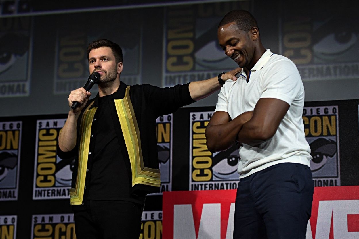 Sebastian Stan rose to fame playing Bucky Barnes in the “Captain America” series alongside Marvel co-star Anthony Mackie. Source: Alberto E. Rodriguez/