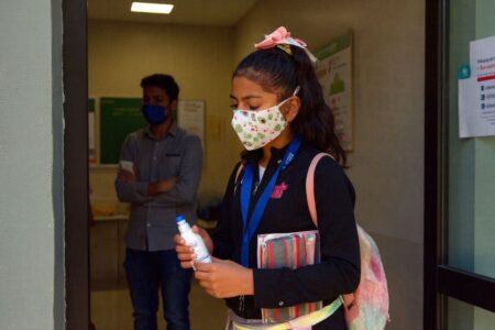 Excited but nervous, Mexican children return to classrooms