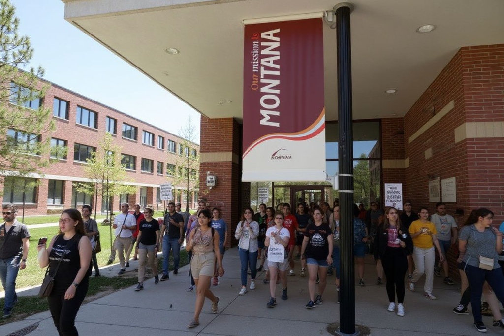 MISSOULA, MONTANA – MAY 03: Transgender rights activists march through the University of Montana campus on May 03, 2023 in Missoula, Montana. Dozens of students and transgender rights activists staged a demonstration on the University of Montana campus to protest the censure of transgender Montana state Rep. Zooey Zephyr by House Republicans in the Montana State Legislature for breaking House rules of decorum by saying state legislators would have “blood on your hands” if a transgender youth care ban was passed.   Justin Sullivan/Getty Images/ (Photo by JUSTIN SULLIVAN / GETTY IMAGES NORTH AMERICA / Getty Images via )