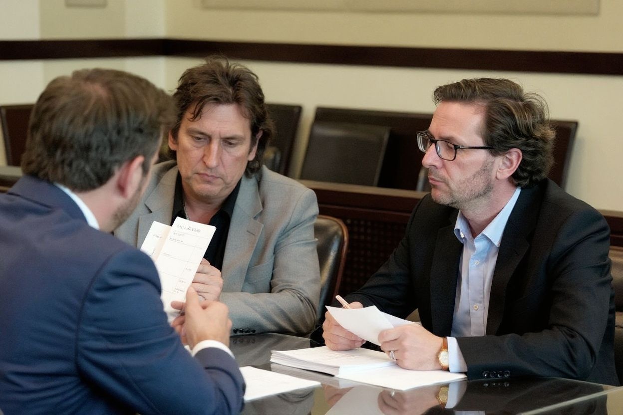 As an entertainment attorney, you’ll sometimes work with the musician’s personal lawyer, but most of the time, you’ll be working with the musician’s agents and managers., shot on Canon EOS R5, 24-70mm f/2.8 lens, RAW photograph, unedited, candid moment, natural lighting, photojournalistic style | NEGATIVE: AI generated, artificial, computer generated, digital art, 3d render