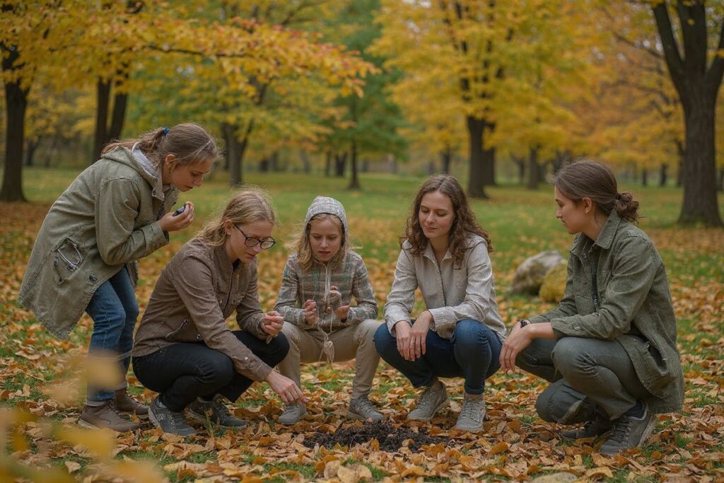 To make the most of STEM opportunities in nature play, educators must understand their role as curious “scientists in action”.  Source: Natalia Kolesnikova/
