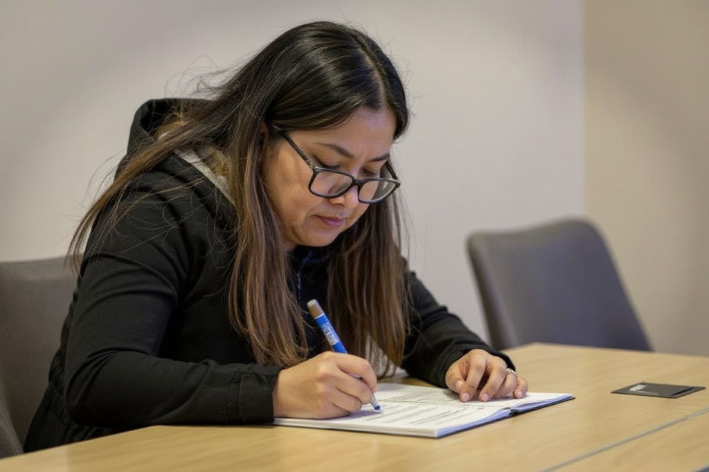 UTQIAGVIK, ALASKA – AUGUST 09: Joy Malijan, 30, who immigrated from the Philippines in 2014, studies ahead of her American naturalizaiton exam on August 9, 2023 in Utqiagvik, Alaska. Located above the Arctic Circle, Utqiagvik is the northernmost settlement in the United States. Formerly known as Barrow, the town of nearly 5,000 people is mostly populated by indigenous Iñupiat, but also with a growing immigrant population. This year USCIS has launched a nationwide effort to bring immigration services to remote locations to help legal immigrants, often green card holders, to become American citizens. In the case of Utqiagvik, petitioners would have normally needed to take the two-hour flight to Anchorage, often multiple times, for citizenship appointments. The USCIS effort puts into effect the Biden Administration’s Executive Order 14012, Restoring Faith in Our Legal Immigration Systems and Strengthening Integration and Inclusion Efforts for New Americans. The order, issued on February 2, 2021, instructs U.S. government agencies to promote citizenship through naturalization, improve the naturalization process overall and reduce wait times for applicants. It also revoked a Trump-era memorandum designed to slow and ultimately restrict legal immigration.   John Moore/Getty Images/ (Photo by JOHN MOORE / GETTY IMAGES NORTH AMERICA / Getty Images via )