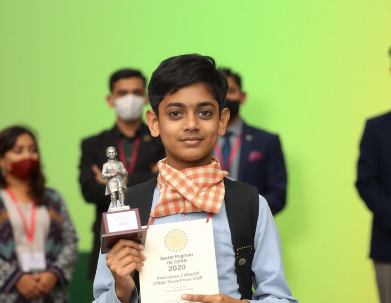 A Bangladeshi student wins global prize for fight against online crime