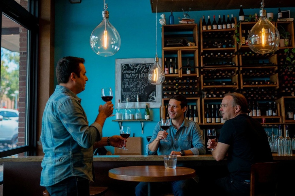 AUSTIN, TEXAS – APRIL 05: Customers talk while having a glass of wine at the Aviary wine & Kitchen restaurant on April 05, 2023 in Austin, Texas. A new analysis of more than 40 years of accumulated research has found that moderate drinking has no health benefits.   Brandon Bell/Getty Images/ (Photo by Brandon Bell / GETTY IMAGES NORTH AMERICA / Getty Images via )
