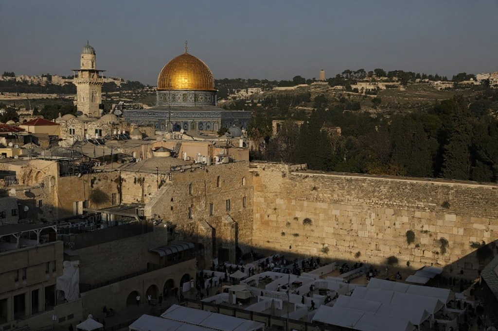 Hebrew was spoken in Biblical times, including when Christ lived. Source: Ahmad Gharabli/