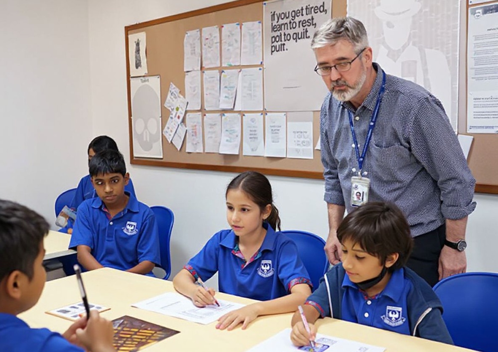 Dr Sherwood has spent many years teaching children from all corners of the globe. Source: