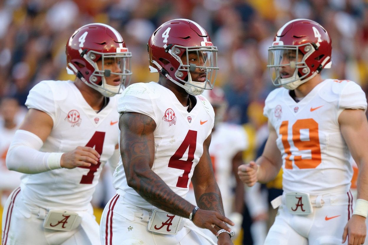 The University of Alabama football team will be facing three of its biggest rivals in 2024: Auburn, University, University of Tennessee, and Louisiana State University. Source: