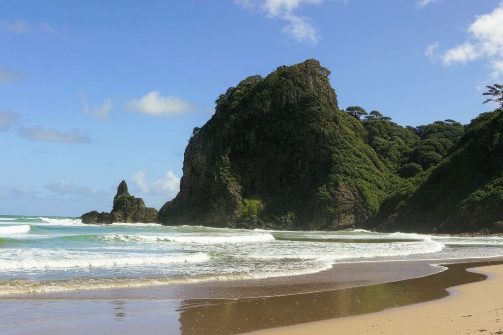 Piha beach is one of Auckland’s most famous surf beaches. Source: Philippe Lopez/
