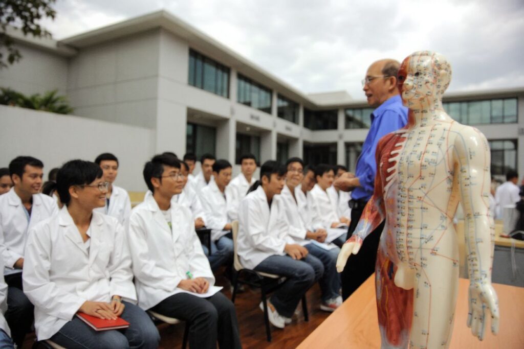Singapore’s Nanyang Technological University (NTU) school of biological sciences. (Photo by ROSLAN RAHMAN / )