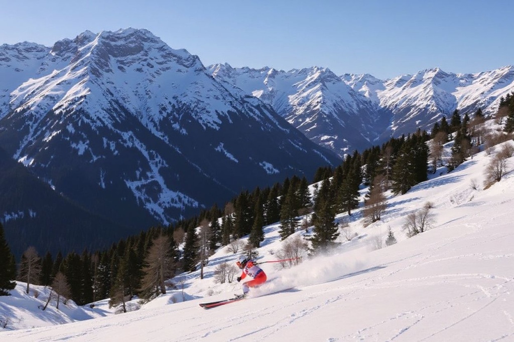 The Swiss Alps is among the best points for skiing. Source: François-Xavier Marit/