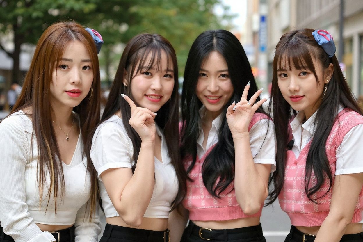 K-pop group Brave Girls members. One of their songs reached number one in South Korea and topped the Billboard K-pop 100 in the US four years after it was originally released. Studying the rise of Hallyu is on the rise. Source: Yeon-je/