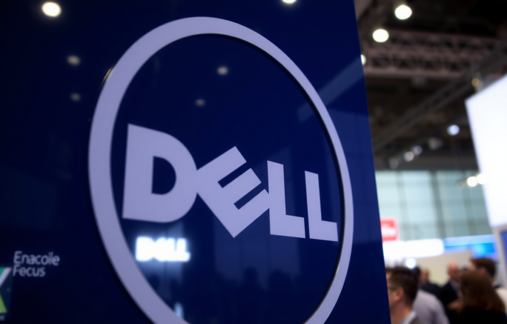 The logo of American technology company Dell is seen at the Mobile World Congress (MWC), the telecom industry’s biggest annual gathering, in Barcelona on March 2, 2023. (Photo by Josep LAGO / ), shot on Canon EOS R5, 24-70mm f/2.8 lens, RAW photograph, unedited, candid moment, natural lighting, photojournalistic style | NEGATIVE: AI generated, artificial, computer generated, digital art, 3d render