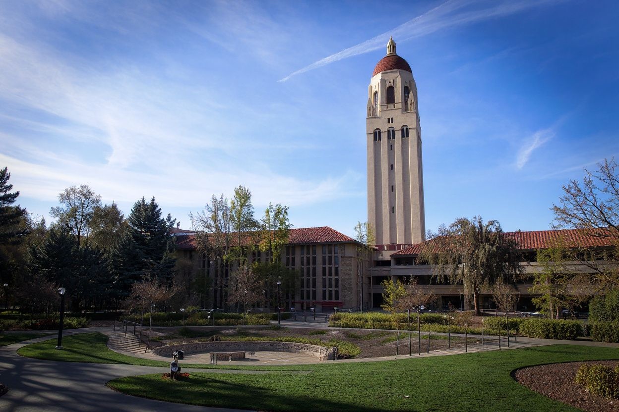 Hoover Tower looms during a quiet morning at Stanford University. Source: Philip Pacheco / Getty Images /