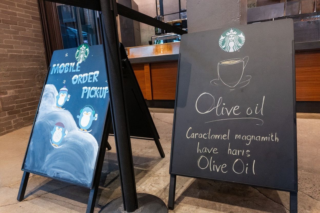 If you thought a venti iced caramel macchiato with almond milk and a sprinkling of cinnamon was bad enough, they even have olive oil on coffee now. Source: