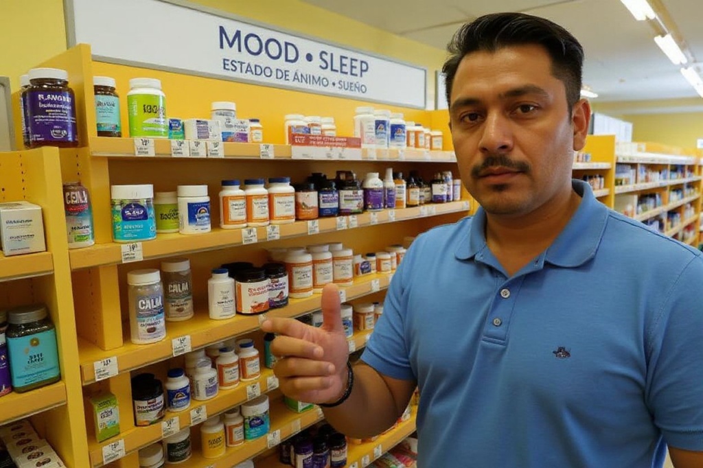 MIAMI, FLORIDA – APRIL 26: Sleep aids, some of which are melatonin gummies, are displayed for sale in a store on April 26, 2023 in Miami, Florida. According to a recent study, melatonin gummies may have different doses than the packaging says, making them potentially dangerous for people taking them as a sleeping aid.   Joe Raedle/Getty Images/ (Photo by JOE RAEDLE / GETTY IMAGES NORTH AMERICA / Getty Images via )