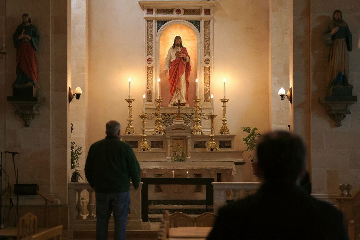 Let us find solace alongside our brothers and sisters in Christ. Source: