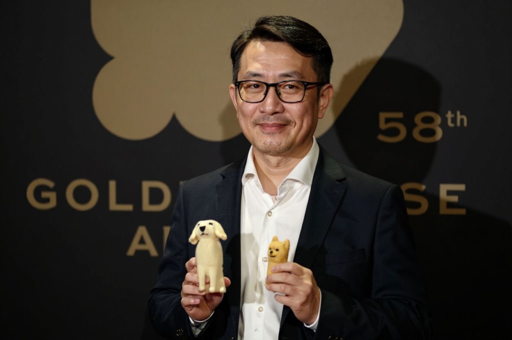 Taiwanese film director Giddens Ko arrives at the 58th Golden Horse Film Awards in Taipei on November 27, 2021. (Photo by Sam Yeh / )