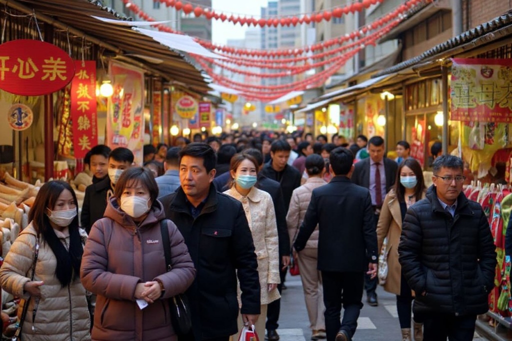 Local residents walk through traditional Dihua street to get new year items in Taipei on January 26, 2014.  The coming Year of the Horse will fall on January 31 this year.   PHOTO / Sam Yeh (Photo by SAM YEH / )