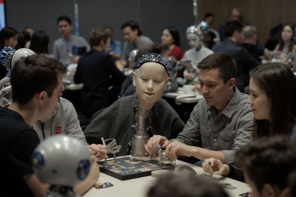 He once did a big project where he had robots play the game 20Q with many Cornell University students at the same time. Source: Ben Stansall/