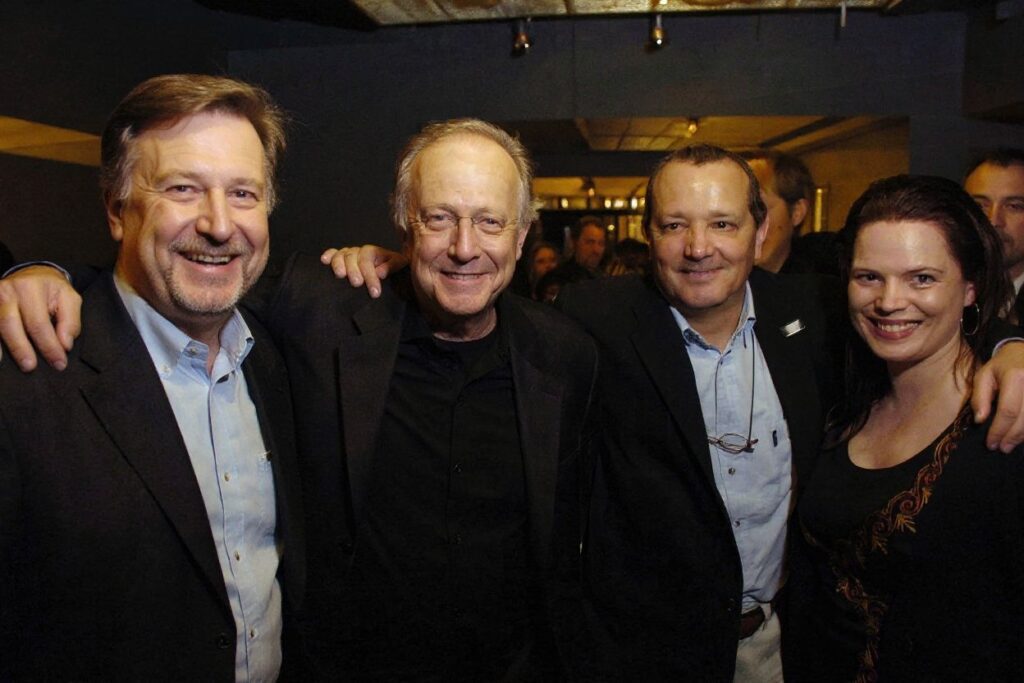 Peter Fudakowski (far left) is an Oscar-winning producer who graduated from INSEAD Business School. Source: Darryl James/