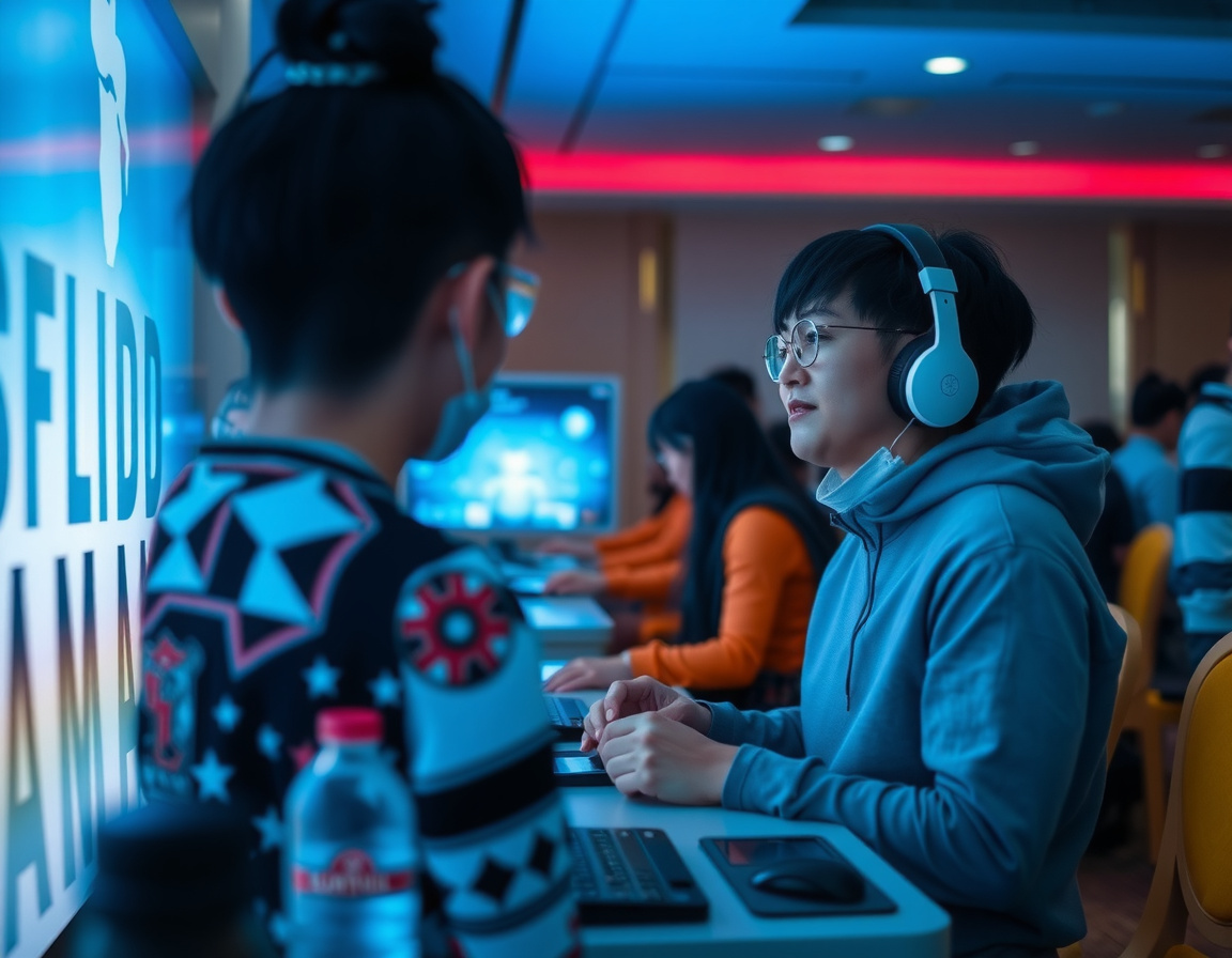 Participants take part in an event where they play the games of Netflix smash hit “Squid Game” at the Korean Cultural Centre in Abu Dhabi, on October 12, 2021. – A dystopian vision of a polarised society, “Squid Game” blends a tight plot, social allegory and uncompromising violence to create the latest South Korean cultural phenomenon to go global. (Photo by Giuseppe CACACE / ), shot on Sony A7R IV, 85mm f/1.4 lens, RAW photograph, unedited, candid moment, natural lighting, photojournalistic style | NEGATIVE: AI generated, artificial, computer generated, digital art, 3d render