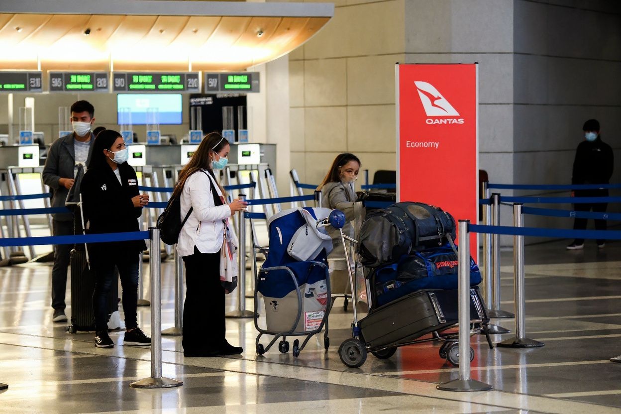 Indians travelling into Australia will need to show that they are fully vaccinated / Source: Patrick T. FALLON /