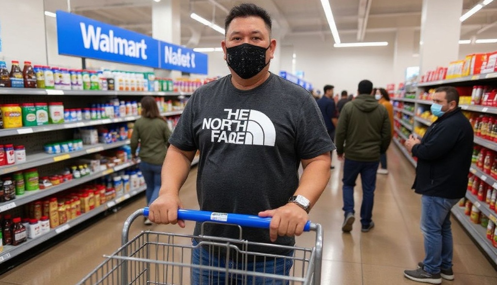 People shop at a Walmart in Rosemead, California on November 22, 2021, where a few empty shelves were seen in an otherwise well stocked store amid improvements in the supply chain crisis for the end of year holiday season. (Photo by Frederic J. BROWN / )
