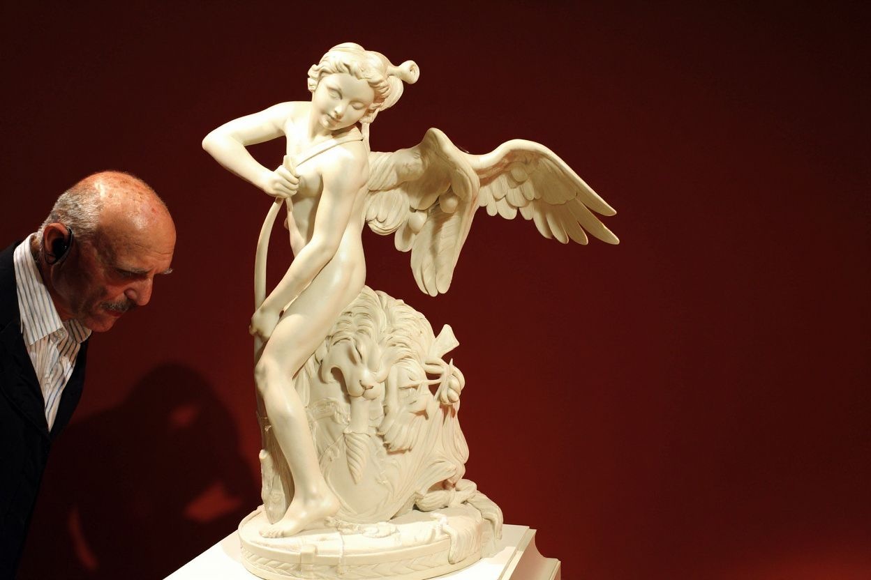 Cupid is derived from the Greek god of love called Eros. Source: Gabriel Bouys/