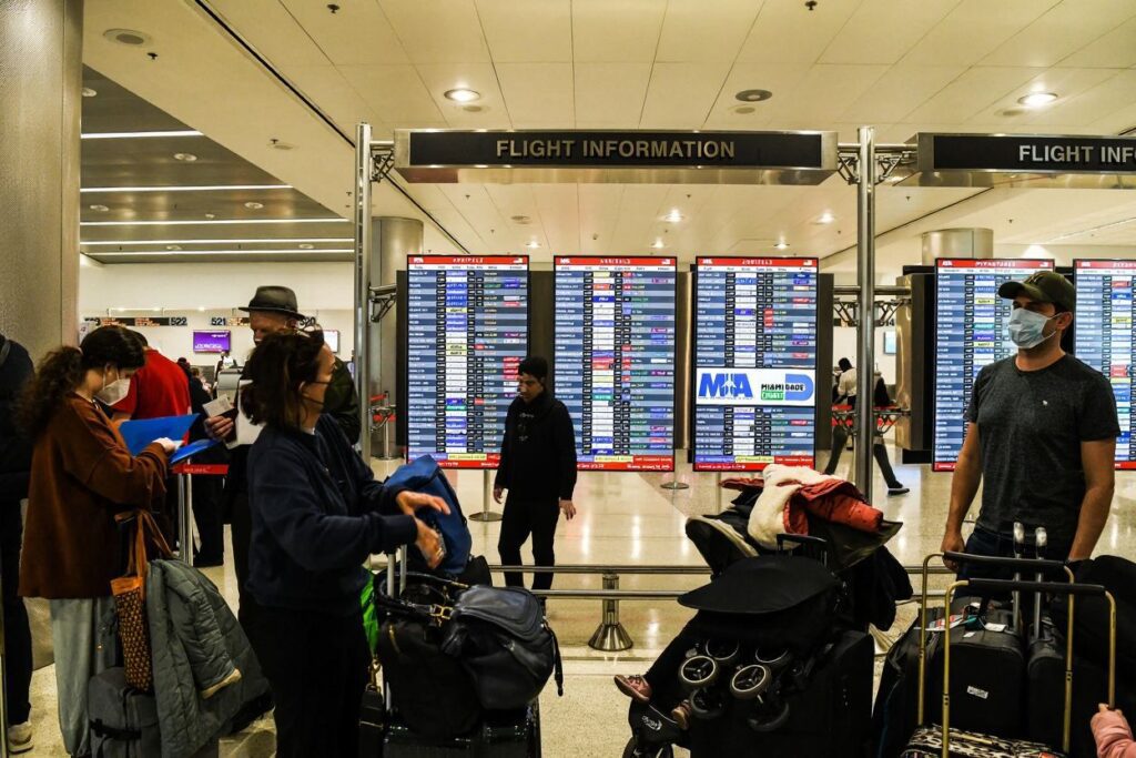 Students everywhere were affected by cancelled flights in the US / Source: CHANDAN KHANNA /