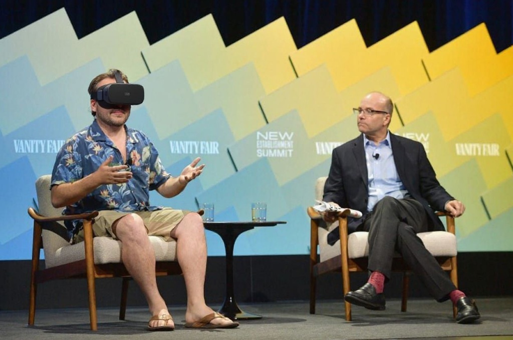 Founder of Anduril and Oculus VR, Palmer Luckey knew how to become a billionaire — build a special VR headset. Source: Matt Winkelmeyer/Getty Images/