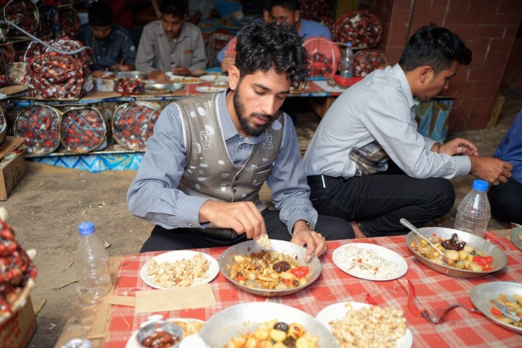 Students who are fasting during Ramadan are recommended to consume meals which help them stay hydrated and are rich in nutrients. Source: Mohammed Huwais  /
