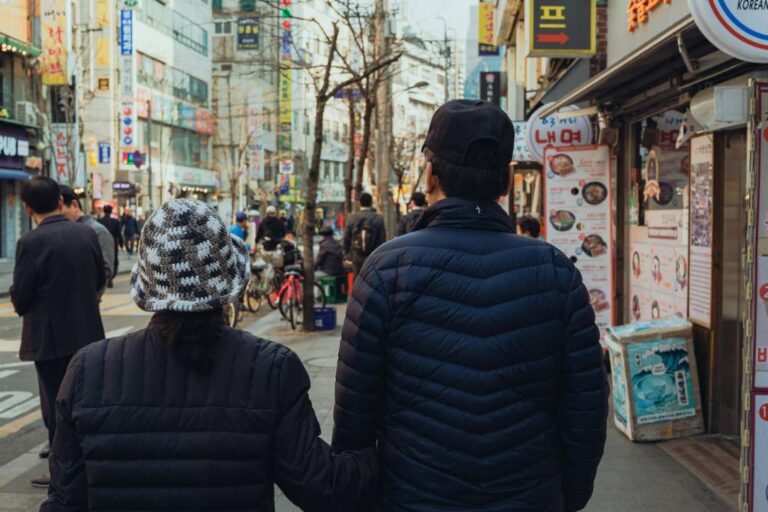 South Korean winter environment