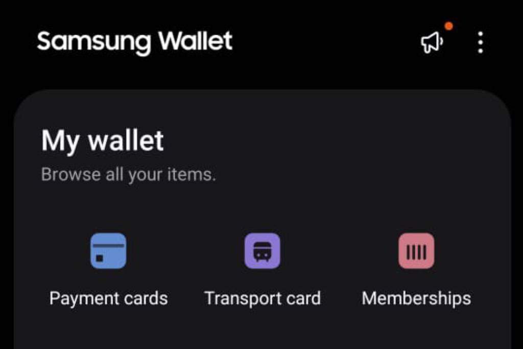 pay cashless Samsung wallet app
